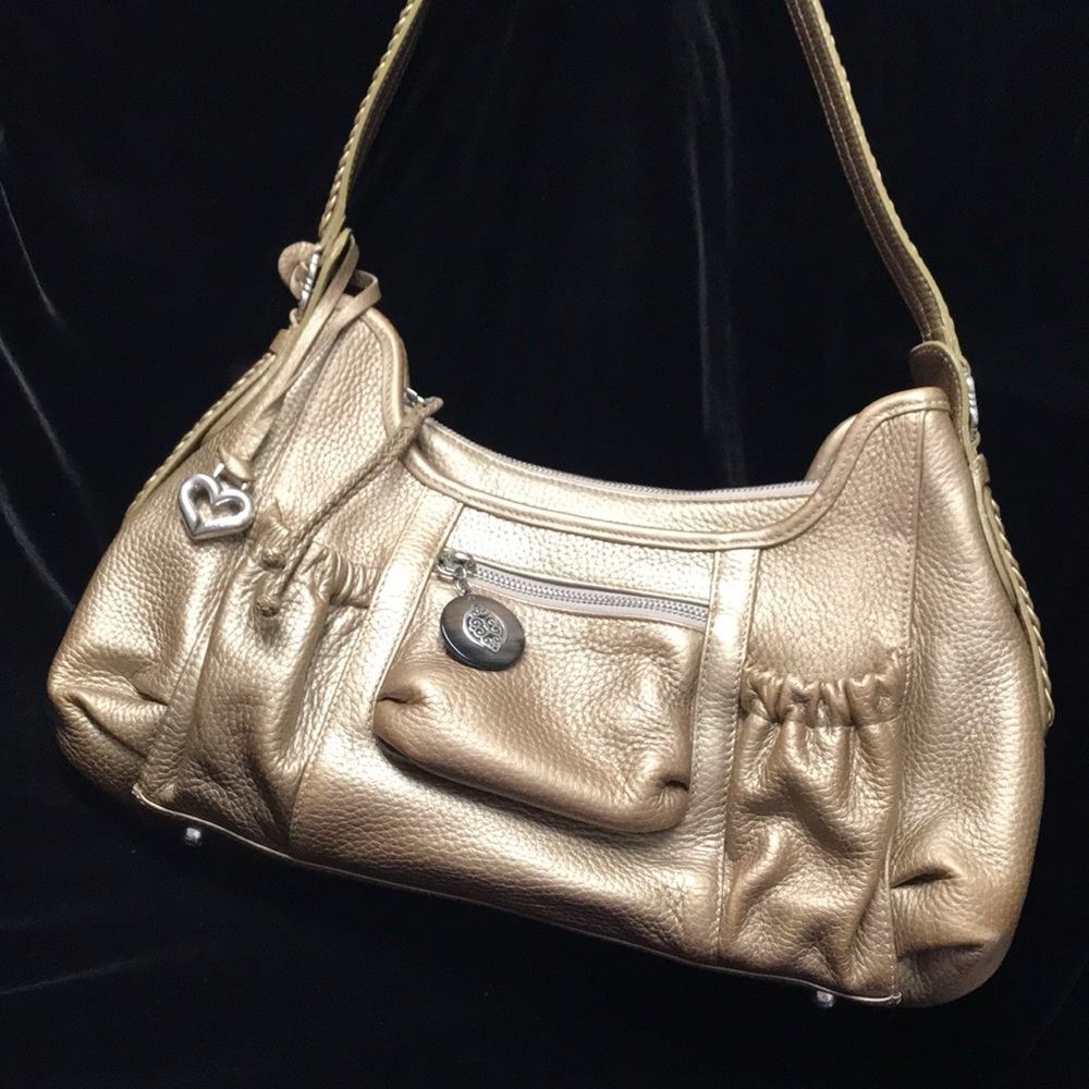 Brighton Matt Gold Shoulder Bag